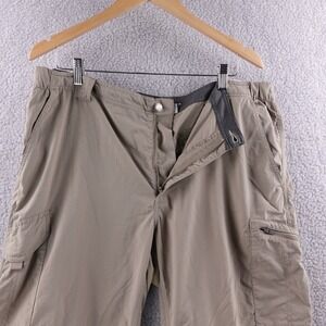 Columbia Men's 40x30 Convertible Hiking Pants Khaki Zip Off Legs Sun Protection